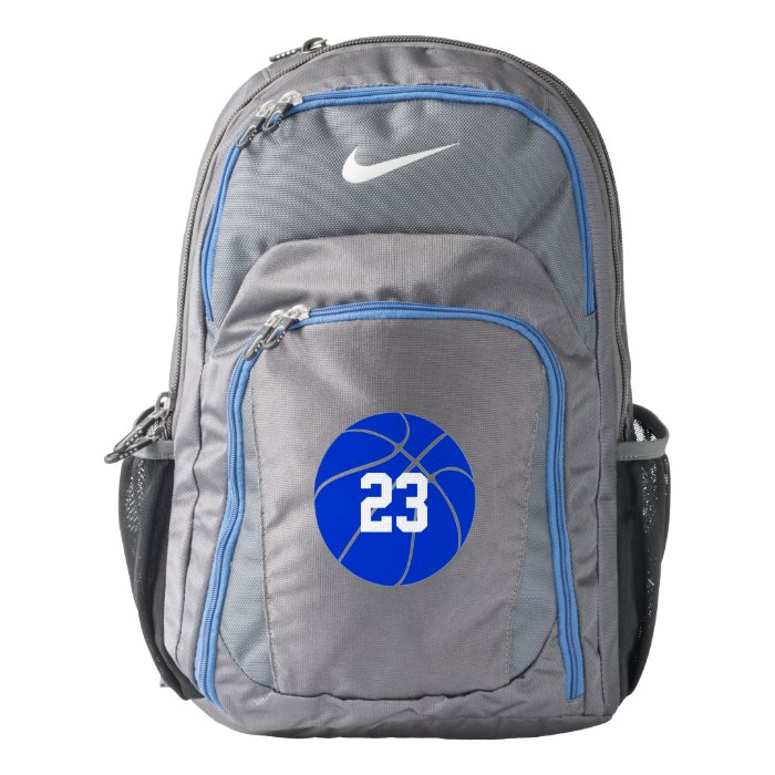 Custom Blue Basketball Nike Backpack | Zazzle