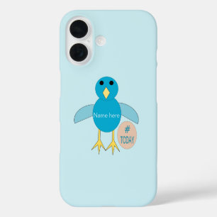 Custom Blue Birthday Boy Chick iPhone 16 Case