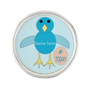 Custom Blue Birthday Boy Chick Lapel Pin