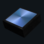 Custom Blue Blank Template Elegant Design Classic Gift Box<br><div class="desc">Custom Blue Blank Template Elegant Design Classic Black Keepsake Box.</div>