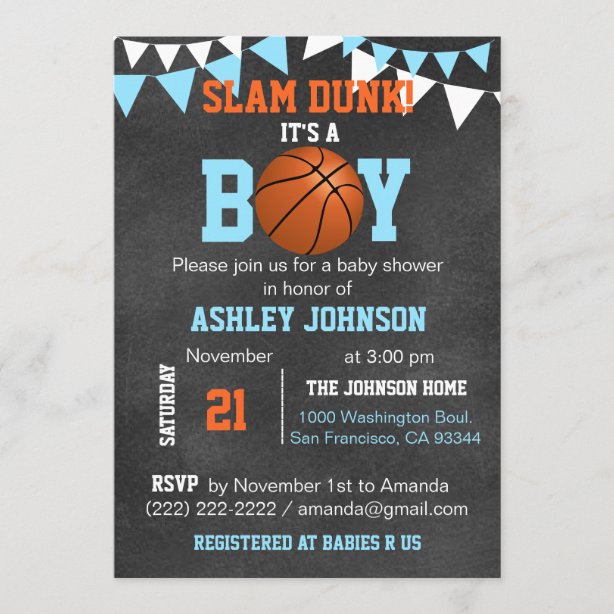 Basketball Invitations 