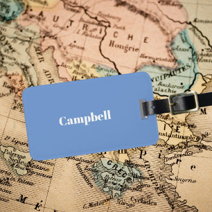 Custom blue business sharp acrylic luggage tag