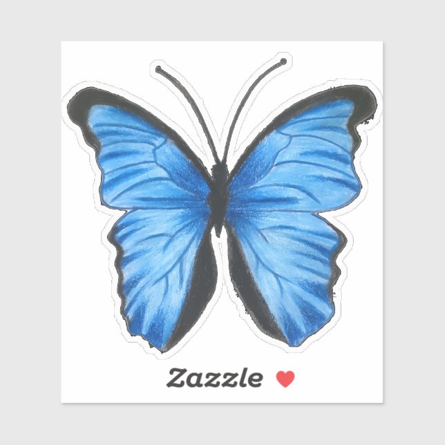Custom Blue Butterfly  Sticker (Sheet)