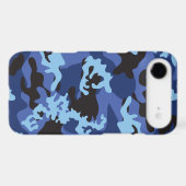 Custom Blue Camo iPod Touch Case (Back (Horizontal))