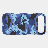 Custom Blue Camo iPod Touch Case (Back (Horizontal))