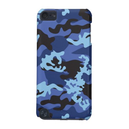 Custom Blue Camo Ipod Touch Case