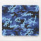Custom Blue Camo Mousepad