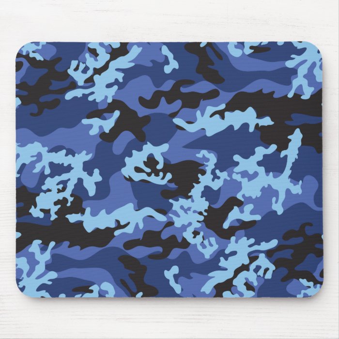 Custom Blue Camo Mousepad