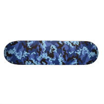 Custom Blue Camo Skateboard Custom Blue Camo Skateboard