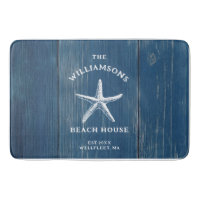 Custom Blue Coastal Starfish Beach House
