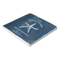 Custom Blue Coastal Starfish Beach House