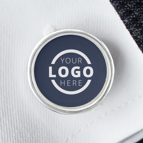 Custom Blue Corporate Business Logo Employee Staff Cufflinks