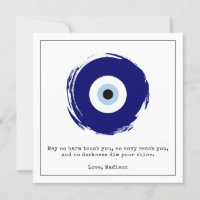 Custom Blue Evil Eye Good Luck & Protection Symbol