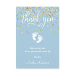 Custom Blue Gold THANK YOU Baby Shower BOY | PHOTO Custom Blue Gold THANK YOU Baby Shower BOY | PHOTO