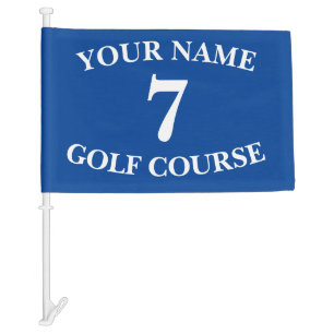 Custom Blue Golf Flag