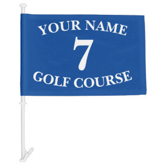 Custom Blue Golf Flag