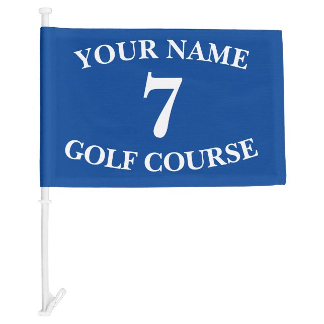 Custom Blue Golf Flag (Front)