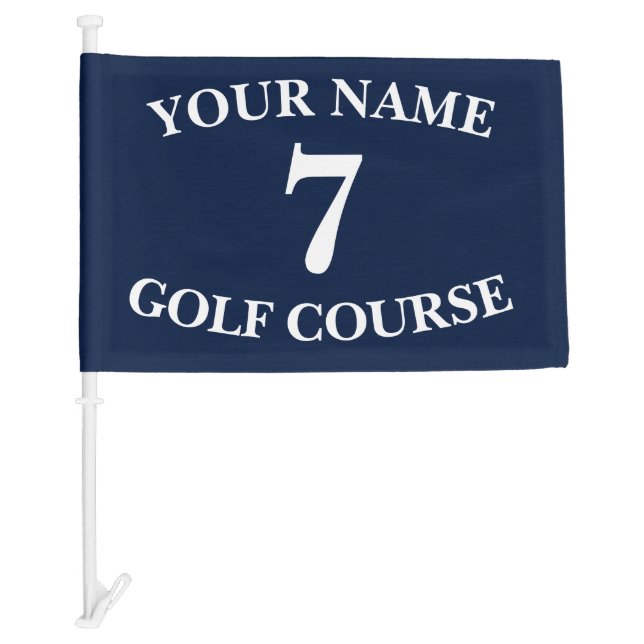 Custom Blue Golf Flag (Front)