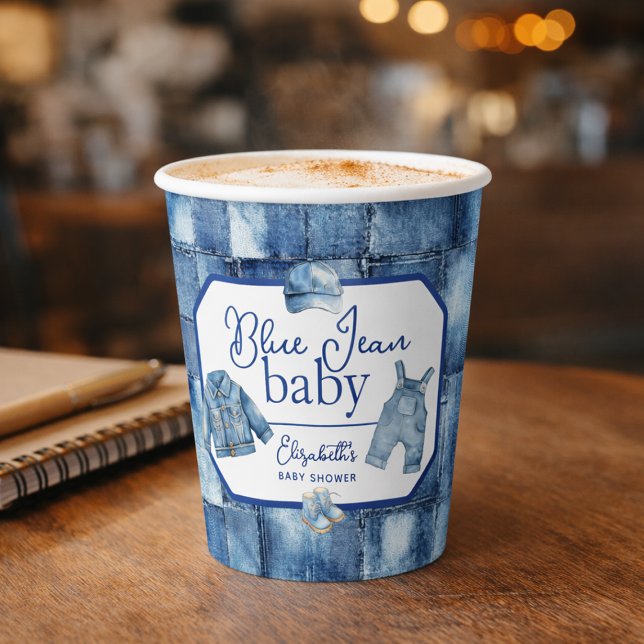 Custom Blue Jean Baby Denim Themed Baby Shower Paper Cups (Custom Blue Jean Baby Denim Themed Baby Shower Paper Cups
)