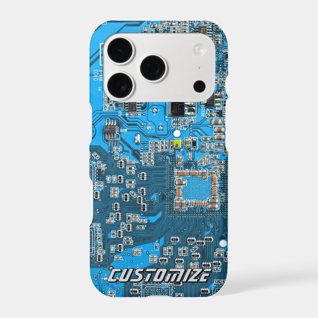 Custom Blue PCB Circuit Board for IT Pros 2 Case-Mate iPhone Case (Back)