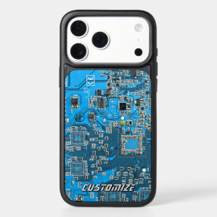 Custom Blue PCB Circuit Board for IT Pros 2 iPhone 17 Pro Max Case