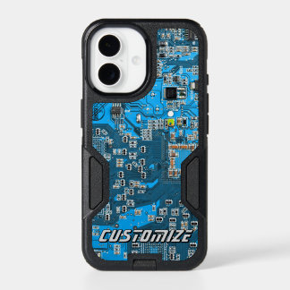 Custom Blue PCB Circuit Board for IT Pros 2 iPhone 17 Case