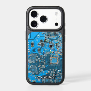 Custom Blue PCB Circuit Board for IT Pros 2 iPhone 17 Pro Case