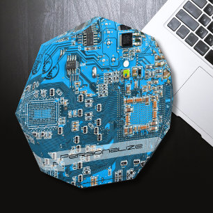 Custom Blue PCB Circuit Board for IT Pros Acrylic Award