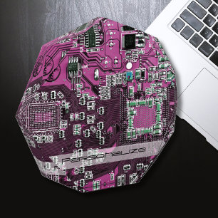 Custom Blue PCB Circuit Board for IT Pros Acrylic Award