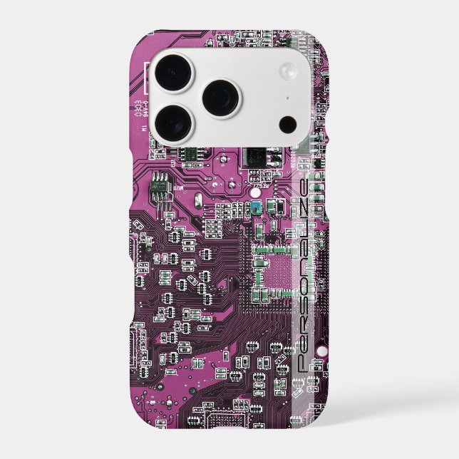 Custom Blue PCB Circuit Board for IT Pros Case-Mate iPhone Case (Back)