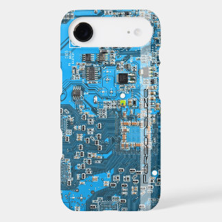 Custom Blue PCB Circuit Board for IT Pros iPhone 17 Air Case
