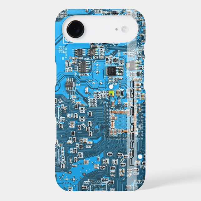 Custom Blue PCB Circuit Board for IT Pros Case-Mate iPhone Case (Back)