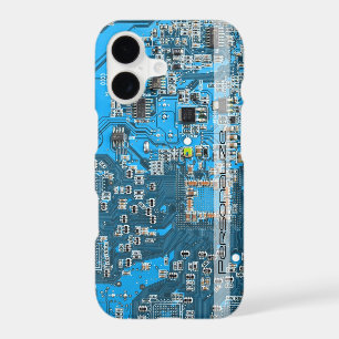 Custom Blue PCB Circuit Board for IT Pros iPhone 17 Case