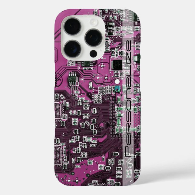 Custom Blue PCB Circuit Board for IT Pros Case-Mate iPhone Case (Back)
