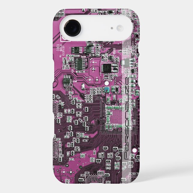 Custom Blue PCB Circuit Board for IT Pros Iphone Case (Back)
