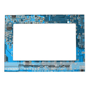 Custom Blue PCB Circuit Board for IT Pros Magnetic Frame