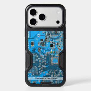 Custom Blue PCB Circuit Board for IT Pros iPhone 17 Pro Max Case