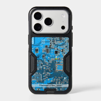 Custom Blue PCB Circuit Board for IT Pros iPhone 17 Pro Case