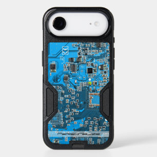 Custom Blue PCB Circuit Board for IT Pros iPhone 17 Air Case