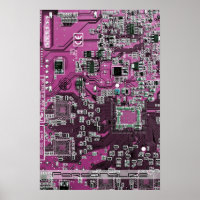 Custom Blue PCB Circuit Board for IT Pros