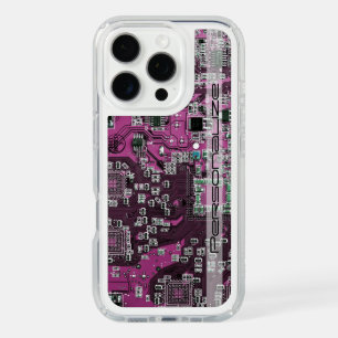 Custom Blue PCB Circuit Board for IT Pros iPhone 16 Pro Case