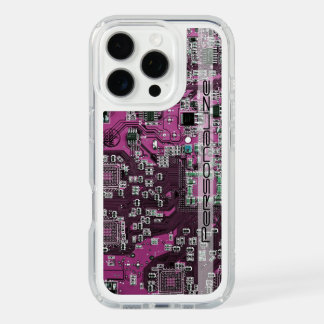 Custom Blue PCB Circuit Board for IT Pros iPhone 16 Pro Case