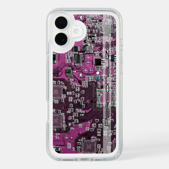 Custom Blue PCB Circuit Board for IT Pros Speck iPhone Case (Front)