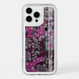 Custom Blue PCB Circuit Board for IT Pros iPhone 16 Pro Max Case