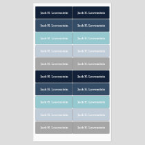 Custom Blue Personalized Name School Waterproof  Kids' Labels