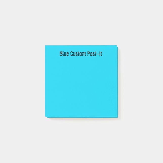 Custom Blue Post-it Notes (Front)