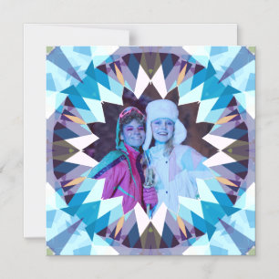 Custom Blue Purple Star Best Friends Photo Magnet