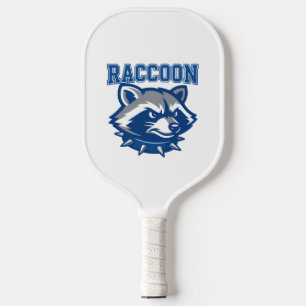 Custom Blue Raccoon Pickleball Paddle Varsity