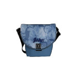 Custom Blue Reptile Camouflage Mini Messenge Bag Custom Blue Reptile Camouflage Mini Messenge Bag