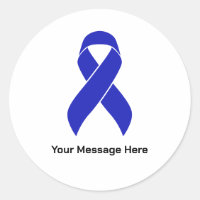 Custom Blue Ribbon Colon Cancer Awareness